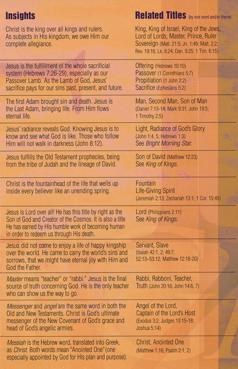 Names Of Jesus Pamphlet