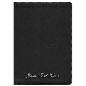 Personalized Biblia de Promesas Compacta Negra C. Zipper Index (Spanish Edition)