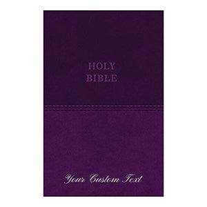 Personalized KJV Holy Bible Value Large Print Thinline Purple King James Version