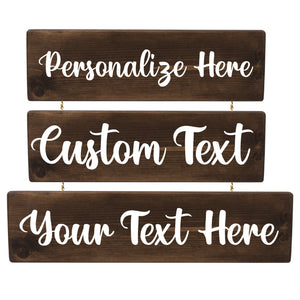 Personalized 3 Tier Wood Decor