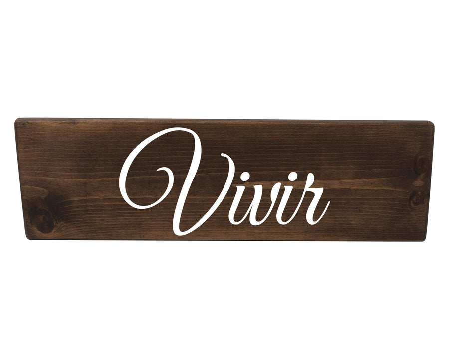 Vivir Spanish Wood Decor