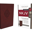 Load image into Gallery viewer, Personalized NKJV COMPACT Leathersoft Burgundy Reference Bible
