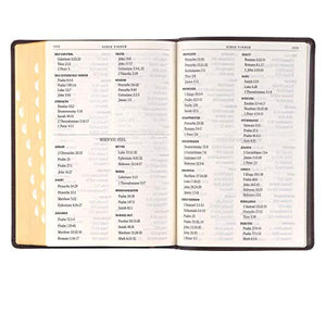 Personalized KJV Holy Bible Giant Print Full-Size Bible Dark Brown Faux Leather Bible