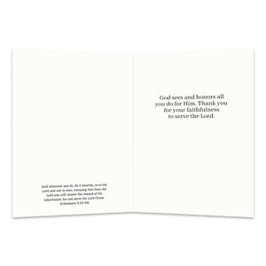 Personalized Ministry Appreciation Card Custom Your Photo Image Upload Your Text Greeting Card, Pastor, Ministers, Church Staff, Volunteers