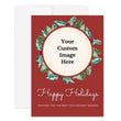 Load image into Gallery viewer, Personalized Holiday Christmas Card Custom Your Photo Image Upload Your Text Greeting Card
