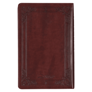 Personalized Custom Text Your Name KJV Holy Bible Standard Size Thumb Index Edition Burgundy King James Version