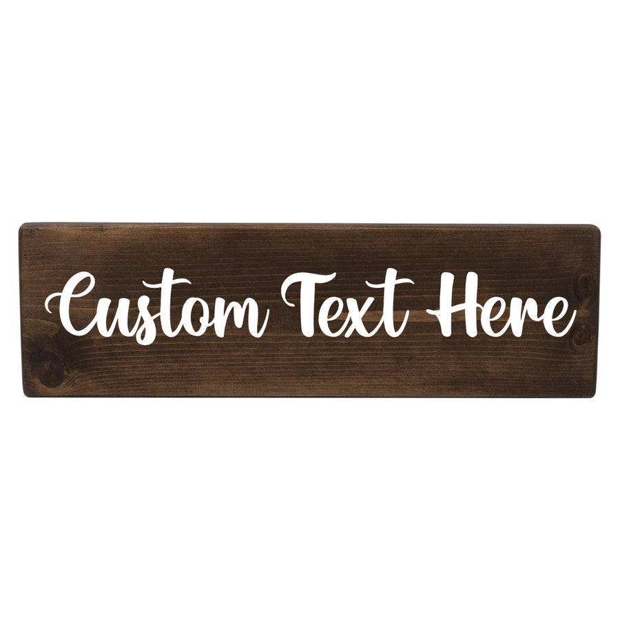 Personalized 1 Tier 24in Wood Decor