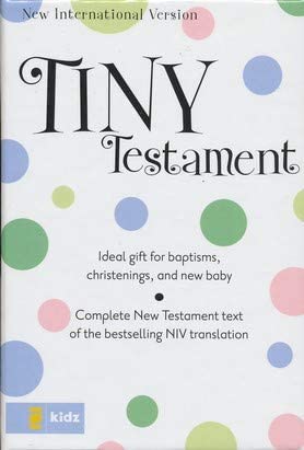 Personalized NIV Tiny Testament Bible New Testament Leathersoft Blue New International Version