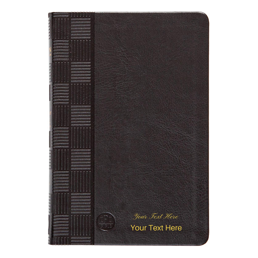 Personalized The Passion Translation New Testament (2020 Edition) Bible Black Faux Leather