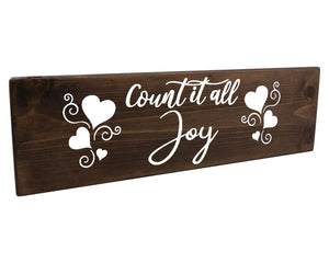 Count It All Joy Wood Decor