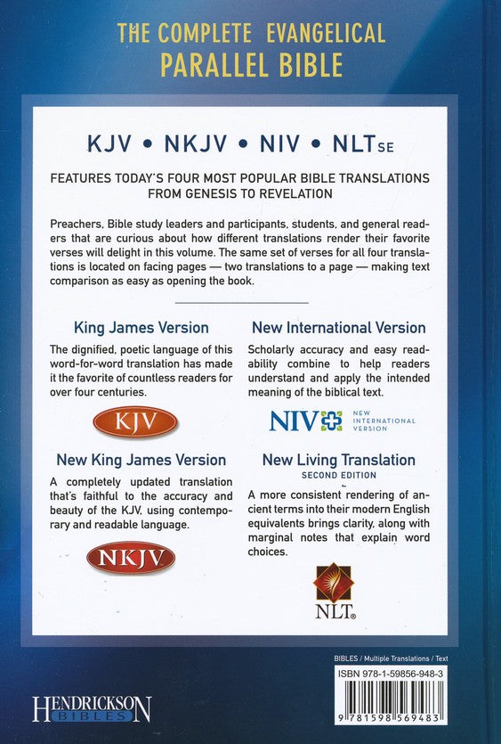 Personalized Complete Evangelical Parallel Bible KJV/NKJV/NIV/NLT