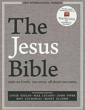 Personalized NIV The Jesus Bible Hardcover Grey Linen