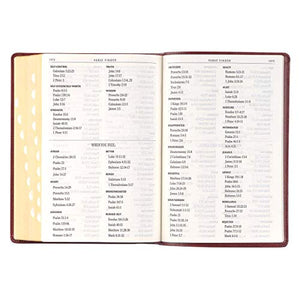 Personalized KJV Holy Bible Giant Print Full-Size Bible Burgundy Faux Leather Bible