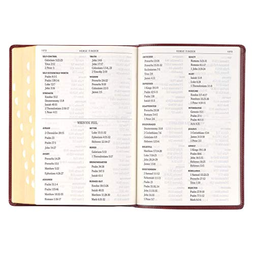 Personalized KJV Holy Bible Giant Print Full-Size Bible Burgundy Faux Leather Bible