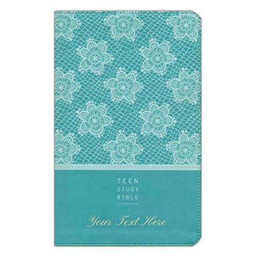 Personalized NIV Teen Study Bible Leathersoft Light Blue