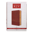 Load image into Gallery viewer, Personalized Custom Text Your Name KJV Holy Bible COMPACT LuxLeather Brown King James Version
