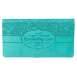 Load image into Gallery viewer, Everlasting Love Jeremiah 31:3 Turquoise Faux Leather Checkbook Cover

