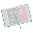 Load image into Gallery viewer, Personalized Custom Text Your Name KJV Holy Bible COMPACT Faux Leather Tiffany Blue King James Version
