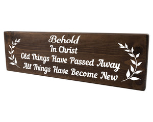 2 Corinthians 5:17 All Things Have Become New Wood Decor