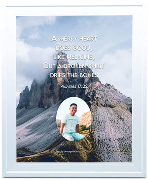 Proverbs 17:22 Personalized Photo Verse