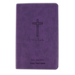 Load image into Gallery viewer, Personalized Custom Text Your Name KJV Deluxe Gift Holy Bible Leathersoft Purple King James Version
