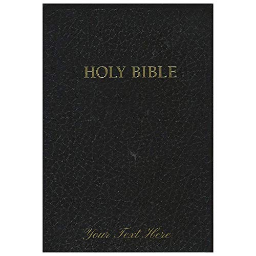 Personalized KJV Holy Bible Study Holman Red Letter Edition 1979 Black