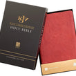 Load image into Gallery viewer, Personalized KJV Holy Bible Standard Bible Burgundy Top Grain Premium Leather Bible w/Thumb Index
