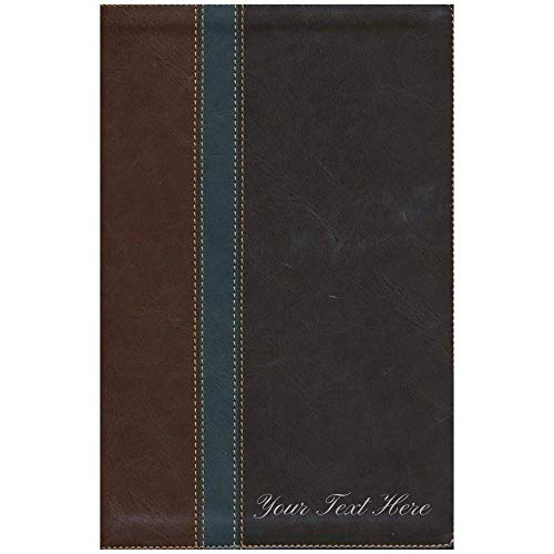 Personalized NLT Study Bible TuTone LeatherLike Slate