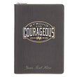Load image into Gallery viewer, Personalized Be Strong and Courageous Collection Zippered Flexcover Journal Joshua 1:9

