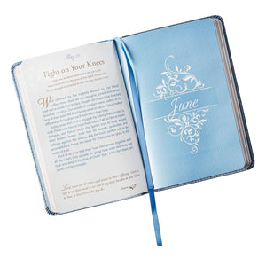 Personalized Devotional Mr. & Mrs. 366 Devotions for Couples Blue Faux Leather