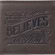 Load image into Gallery viewer, Whoever Believes Brown Leather Wallet In Tin Gift Box
