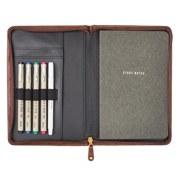 John 3:16 Brown LuxLeather Bible Study Kit