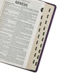 Load image into Gallery viewer, Personalized KJV Purple Faux Leather Deluxe Gift Bible Indexed King James Version
