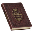 Load image into Gallery viewer, Large Print Edition Daily Devotions from the KJV Brown Faux Leather Devotional
