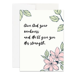 Christian Get Well Soon Card for Christian Feel Better Soon Card Christian Sympathy Card