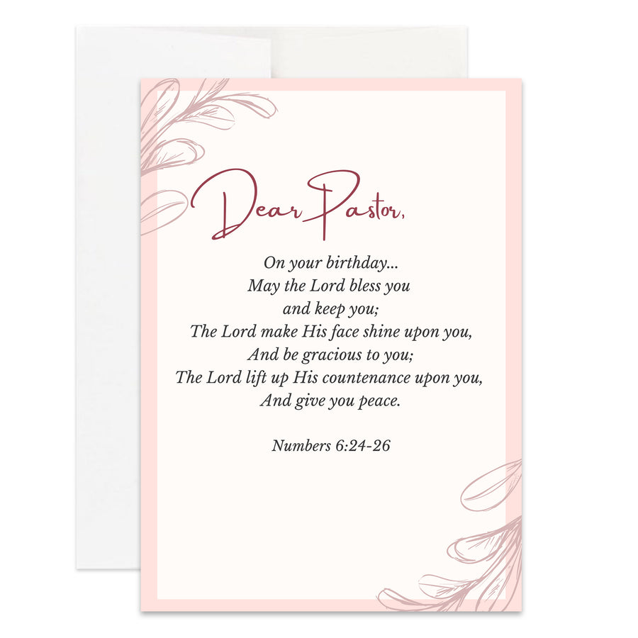 Christian Pastor Appreciation Birthday Card