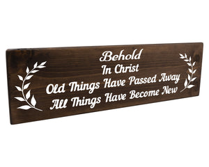 2 Corinthians 5:17 All Things Have Become New Wood Decor