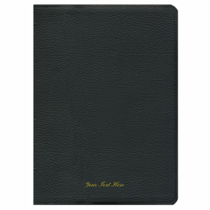 Personalized The Ryrie NAS Study Bible Black Genuine Leather Red Letter Indexed