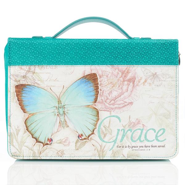 Grace Butterfly Large Bible Cover