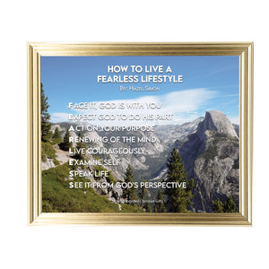 How To Live A Fearless Lifestyle Personalized Photo Poem