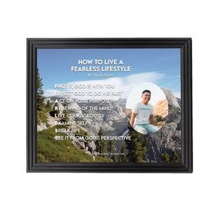 How To Live A Fearless Lifestyle Personalized Photo Poem