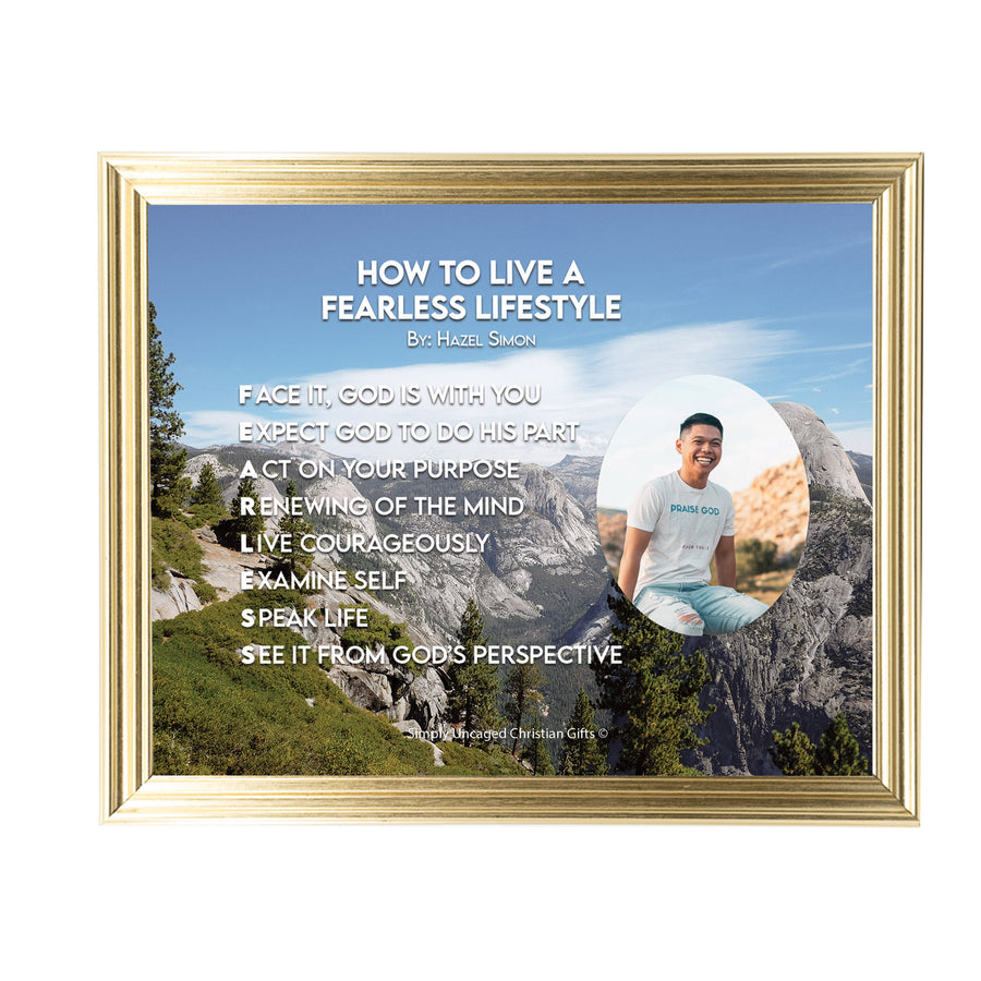 How To Live A Fearless Lifestyle Personalized Photo Poem