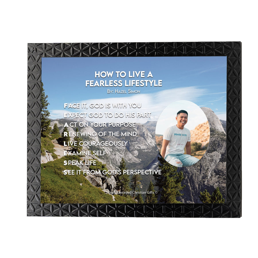 How To Live A Fearless Lifestyle Personalized Photo Poem