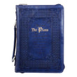 Load image into Gallery viewer, Blue LuxLeather Jeremiah 29:11 I Know The Plans Bible Cover
