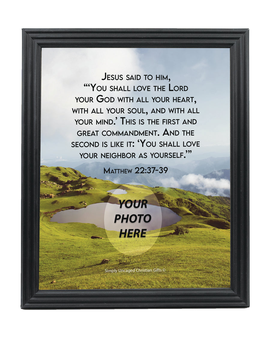 Matthew 22:37-39 Personalized Photo Verse