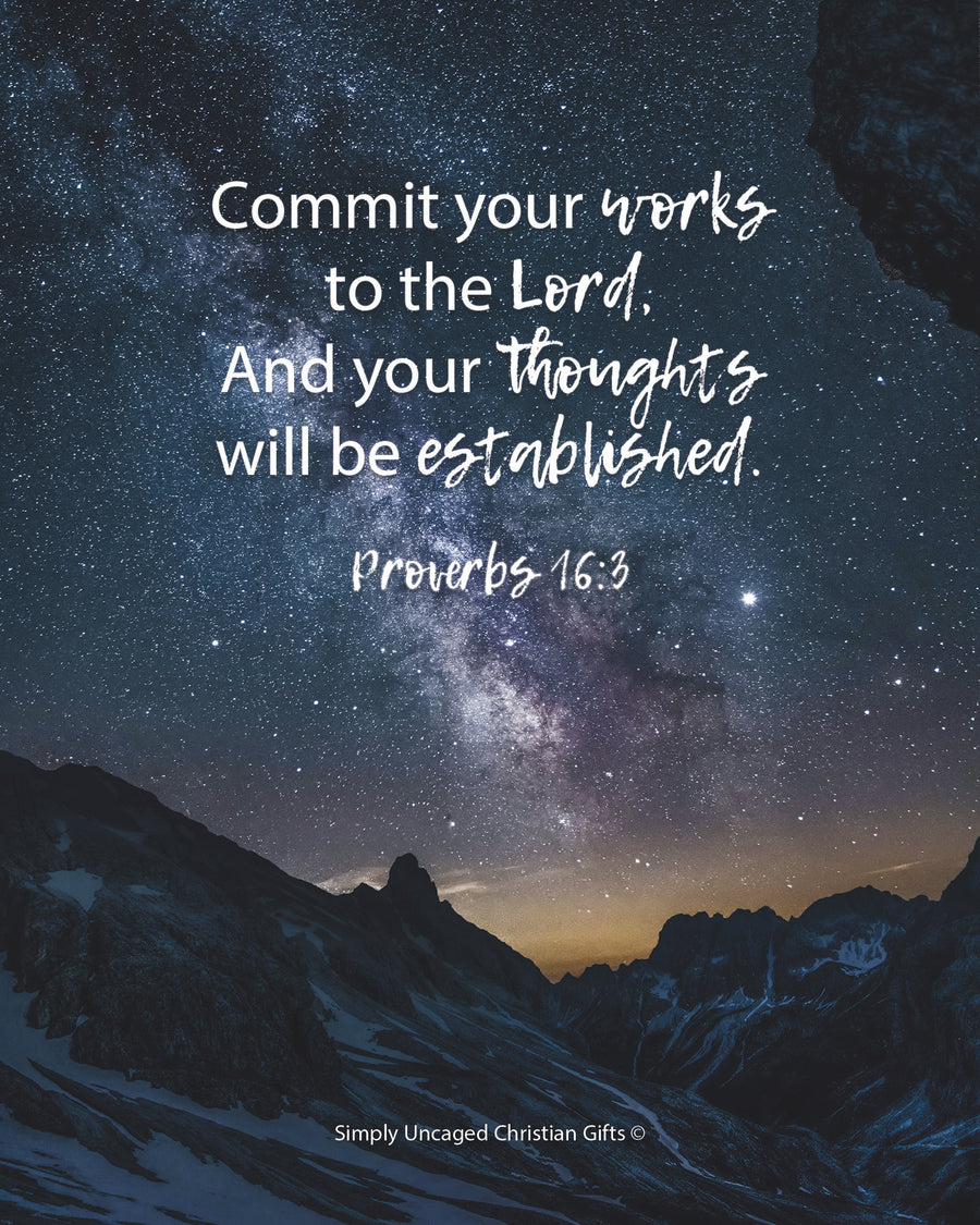 Proverbs 16:3 Personalized Photo Verse