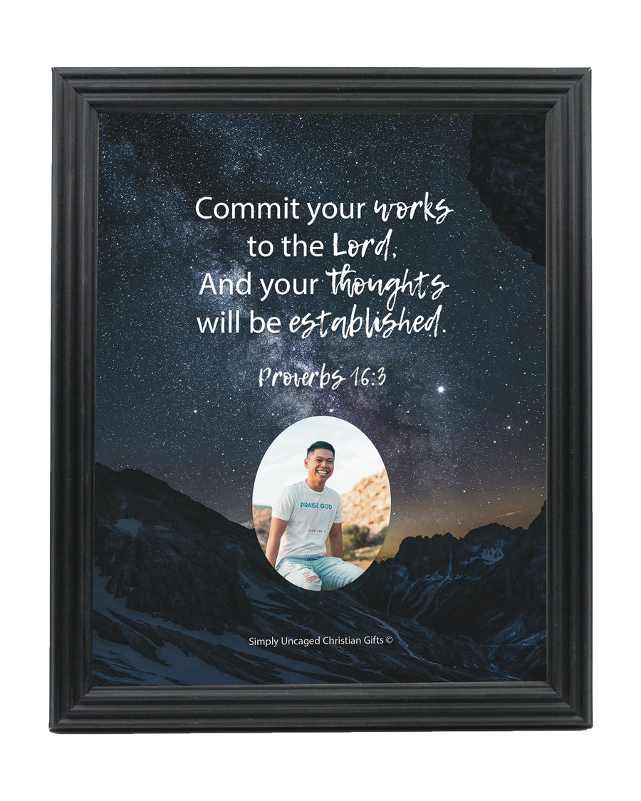 Proverbs 16:3 Personalized Photo Verse