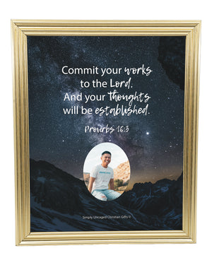 Proverbs 16:3 Personalized Photo Verse