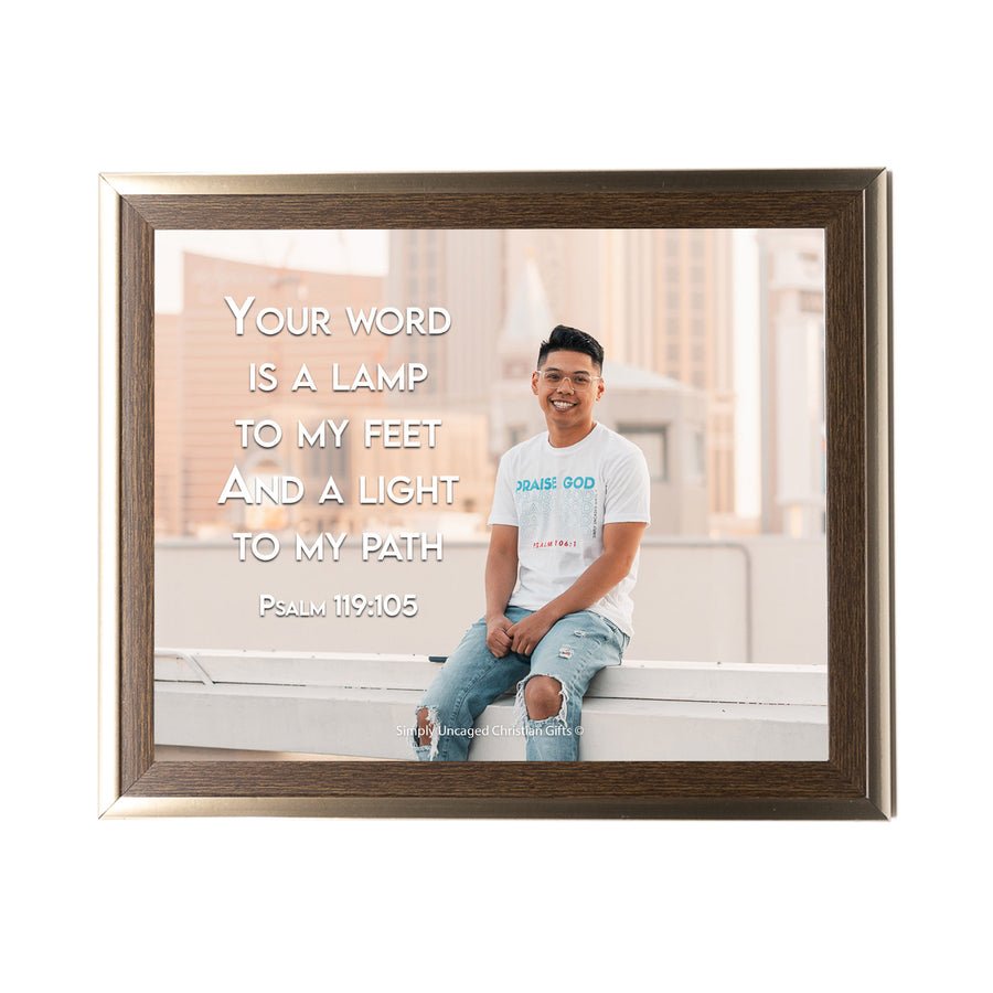 Psalm 119:105 Personalized Photo Verse