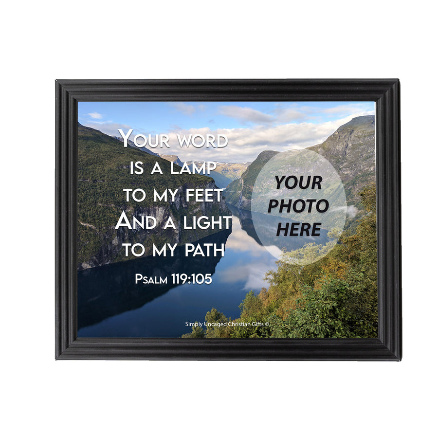 Psalm 119:105 Personalized Photo Verse